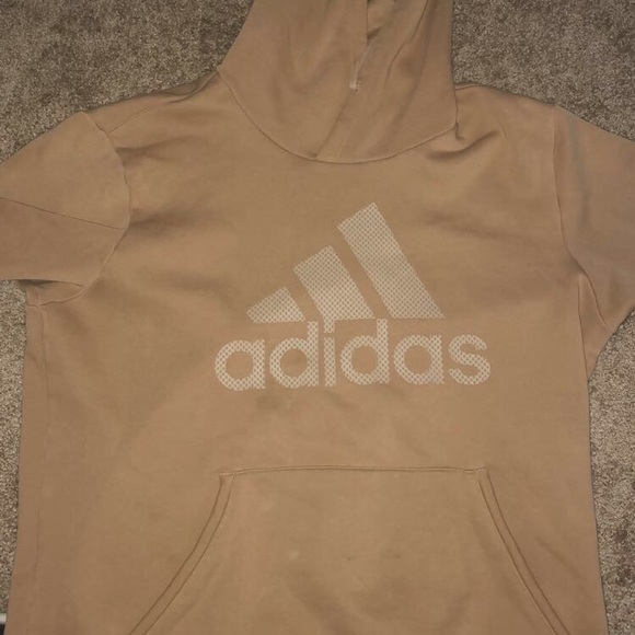 beige adidas hoodie